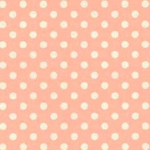 Peach and White Polka Dot Italian Paper ~ Tassotti ~ Reversible Print